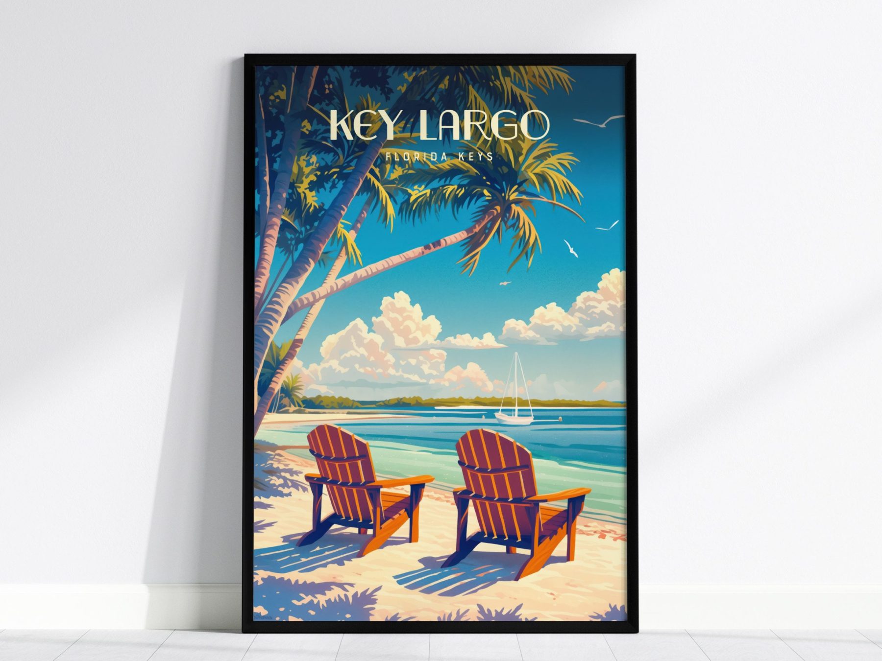 Key Largo Florida Keys Framed Wall Art