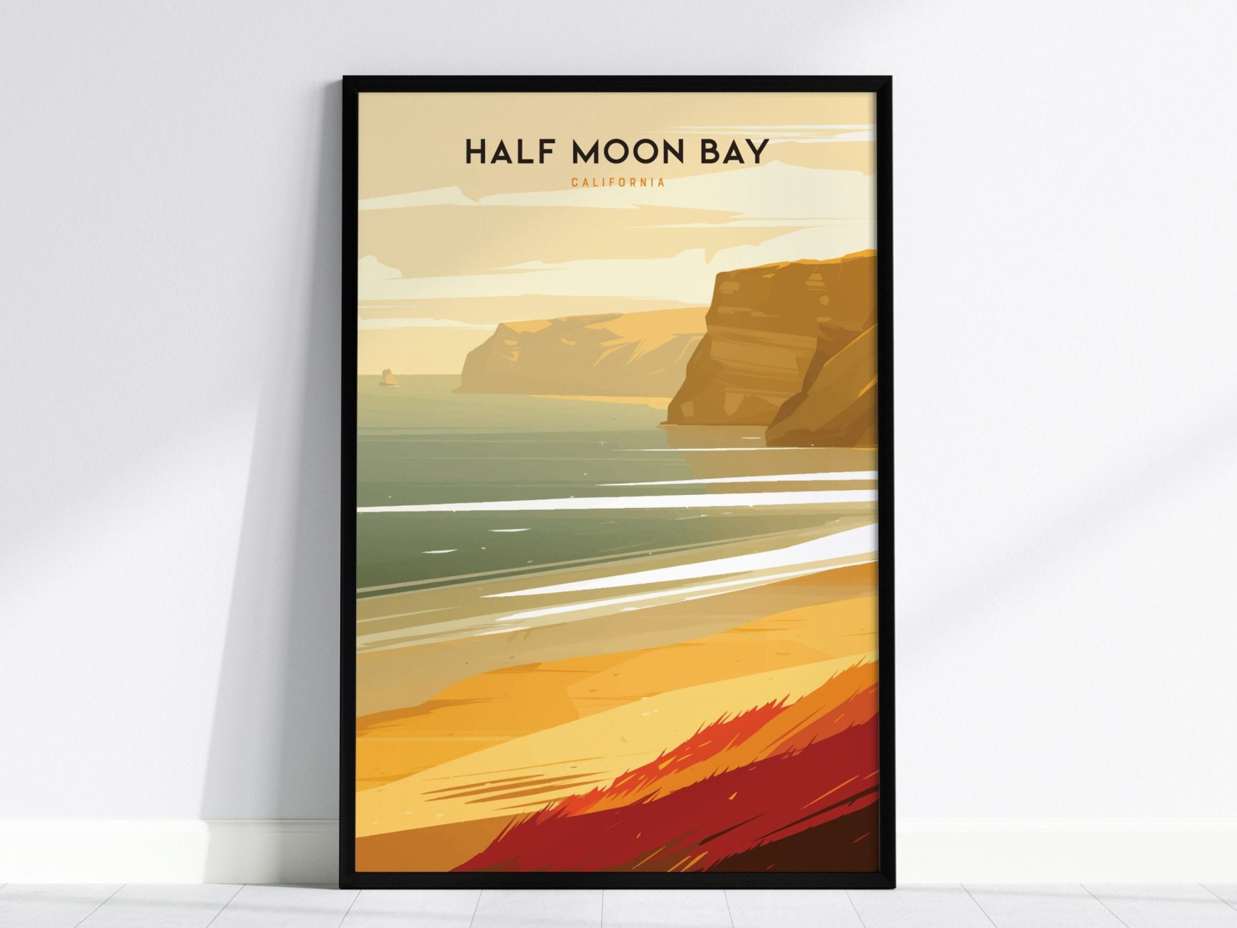 Half Moon Bay California Poster