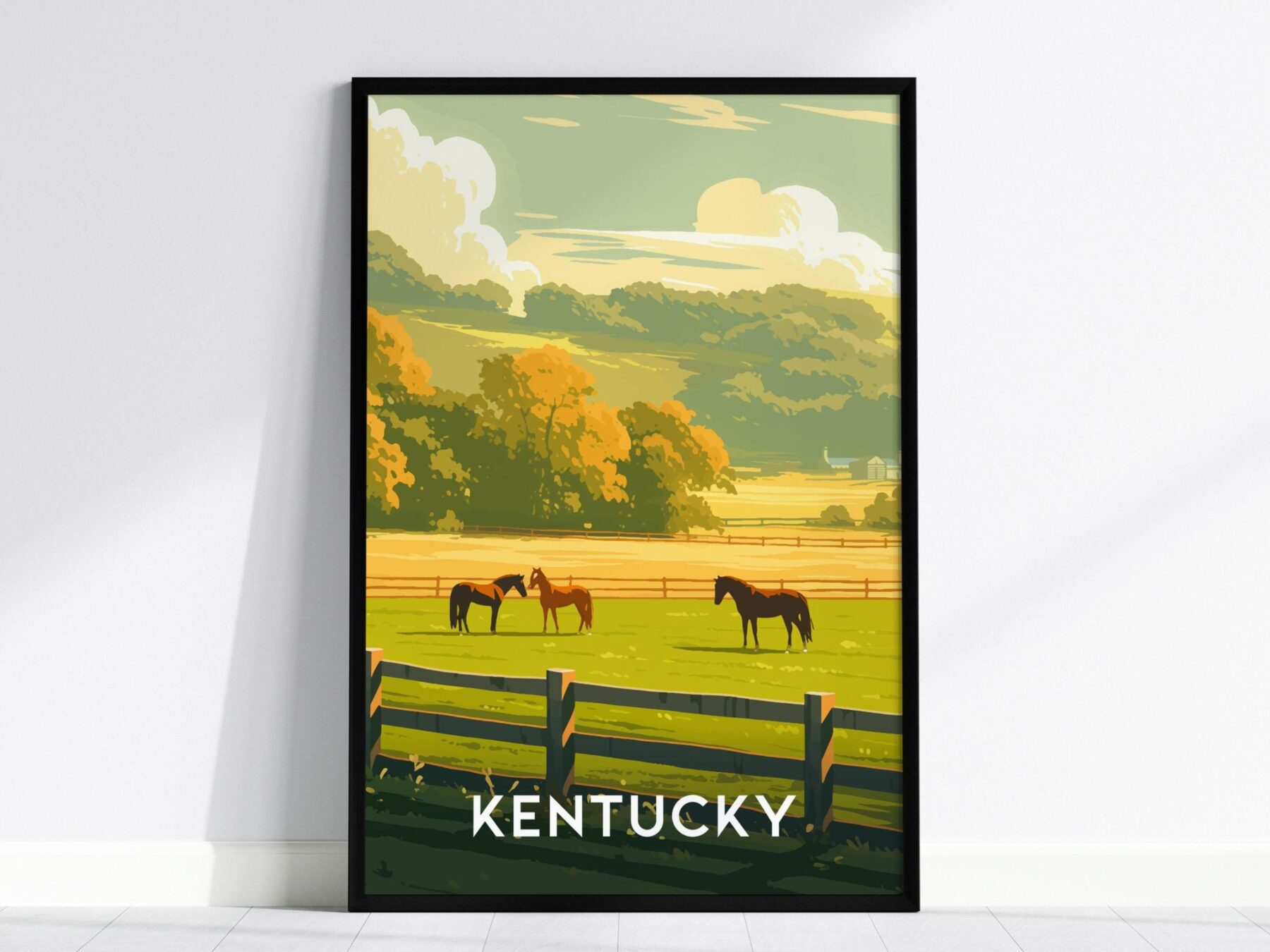 Kentucky State Pasture Poster